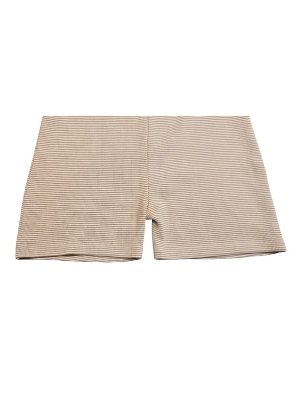 Women's - Zara Beige and White Striped Ribbed Knit Romper, Size Large - Picture 8 of 8